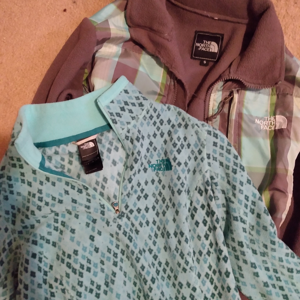 Two  north face jackets